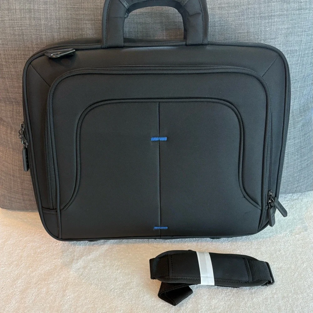 Eco Style Tech Pro TopLoad Laptop Brief Case Black Padded NWOT